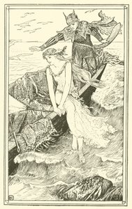 Zlatá mořská panna (rytina) od Henry Justice Ford
