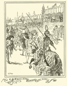 Král zastavuje souboj (rytina) od Henry Justice Ford