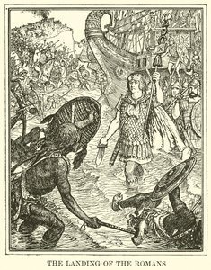Vylodění Římanů od Henry Justice Ford