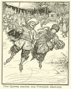 Královna závidí vlámským bruslařům od Henry Justice Ford