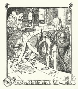Návštěva mořského lidu u Grazielly (rytina) od Henry Justice Ford