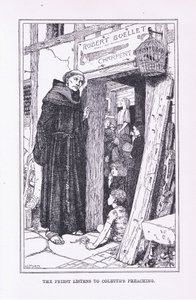 Kněz poslouchá kázání Colettes, 1912 od Henry Justice Ford