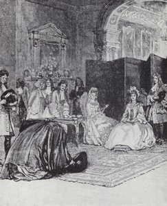 Bishop Burnet oznamuje nástup královny Anny