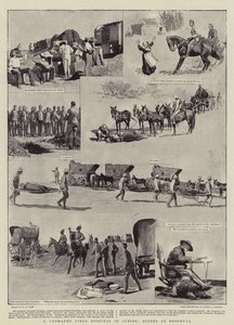Panská polní nemocnice v akci, scény v Roodevalu od Henry Marriott Paget