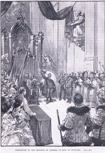 Korunovace rakouského císaře uherským králem 1868 našeho letopočtu od Henry Marriott Paget