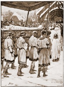 Pohřeb Edwarda Vyznavače od Henry Marriott Paget