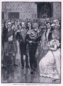George IV drží hráz v paláci Holyrood 1822 od Henry Marriott Paget