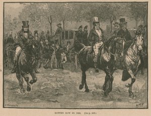 Rotten Row, Hyde Park, Londýn, 1830 od Henry Marriott Paget