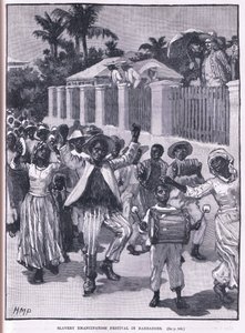 Festival emancipace otroctví v BarbAD os 1834 od Henry Marriott Paget