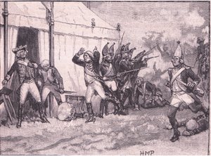 Překvapení pro Fredericka v Hochkirchu AD 1758 od Henry Marriott Paget