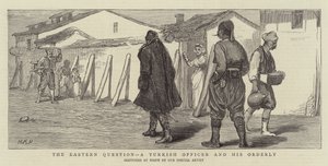 Východní otázka, turecký důstojník a jeho sanitář od Henry Marriott Paget