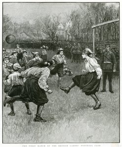 První zápas britského ženského fotbalového klubu od Henry Marriott Paget