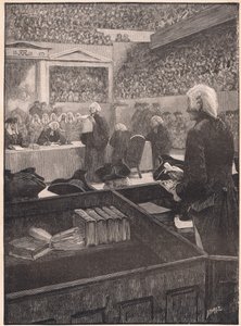 Soud s Warrenem Hastingsem AD 1788 od Henry Marriott Paget