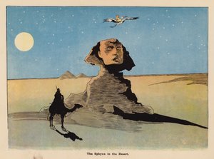Ilustrace k filmu Dobrodružství japonské panenky (barevná litografie)