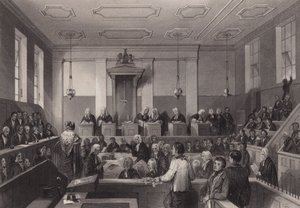Central Criminal Court, Old Bailey, London (rytina)