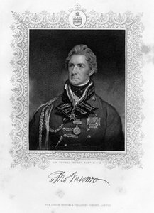 Sir Thomas Munro 1761-1827, skotský voják a státník, 19. století.
