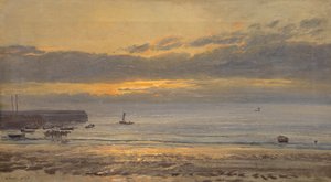 Před východem slunce, Scarborough - nízká voda, 1878
