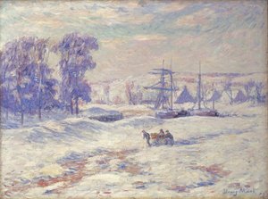 Sníh v Quimper, 1909 od Henry Moret