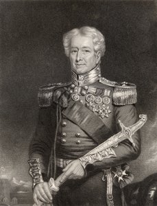 Sir Robert Henry Sale, vyrytý F. Hollem, z 