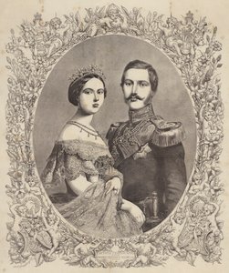 Viktorie, anglická královská princezna, pruský princ Friedrich Wilhelm od Henry Noel Humphreys