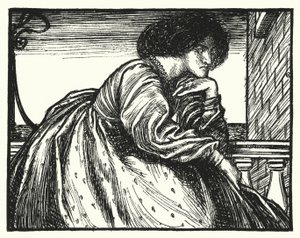 Matthew Arnold báseň: Moderní Sappho (rytina) od Henry Ospovat