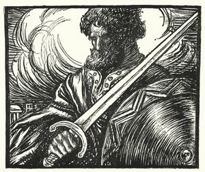 Matthew Arnold báseň: Alaric v Římě (rytina) od Henry Ospovat