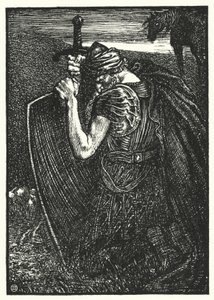 Matthew Arnold báseň: Sohrab a Rustum (rytina)