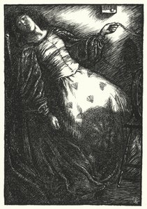 Matthew Arnold báseň: The Forsaken Merman (rytina)