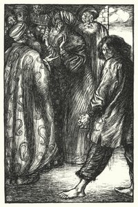Matthew Arnold báseň: Nemocný král v Bokhara (rytina)