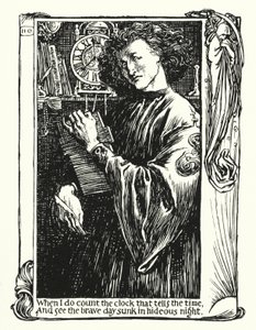 Shakespearovy sonety, Sonet XII (litho)