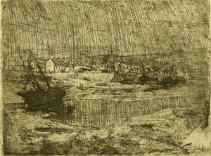 Převrácené rybářské lodě, Bretaň od Henry Ossawa Tanner