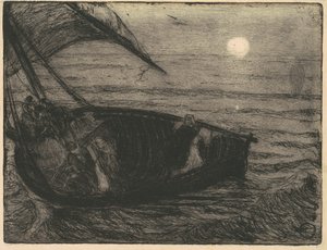 Kristus chodí po vodě od Henry Ossawa Tanner