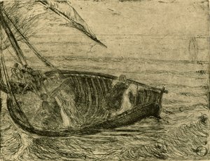 Kristus kráčející po vodě od Henry Ossawa Tanner