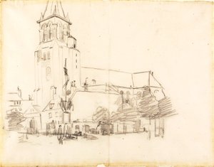 Kostel, St.-Germain-des-Prés, Francie od Henry Ossawa Tanner
