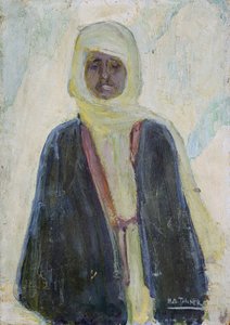 Marocký muž (olej na panelu) od Henry Ossawa Tanner