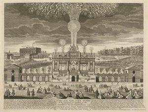 Fire Works po Aix la Chapelle od Henry Overton