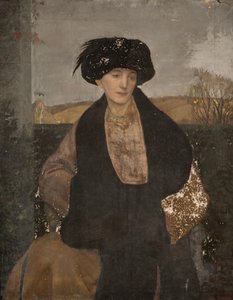 Portrét paní Lester ze Slad Valley, Stroud, 1914.