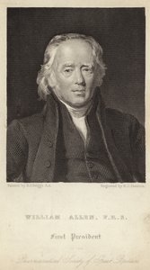 William Allen - první prezident Farmaceutické společnosti Velké Británie (1770-1843) (rytina) od Henry Perronet (after) Briggs
