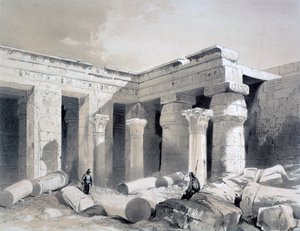 Medinet Abou, Théby, Egypt, 19. století