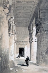 Chrám Denderah, Egypt, 19. století.