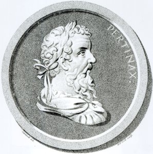 Portrét Pertinaxe, z „Dějiny úpadku a pádu Svaté říše římské“, od Edwarda Gibbona, 1808