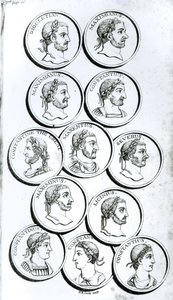 Portréty římských císařů, z „Dějiny úpadku a pádu Římské říše“, svazek II, strana 50, Edward Gibbon, 1808