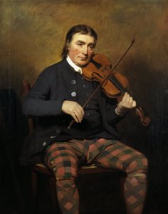 Niel Gow, 1727 - 1807. Houslista a skladatel od Henry Raeburn