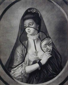 The Fair Nun Unmasked, vyryto Caringtonem Bowlesem (fl.1744-93) (litho) od Henry Robert (after) Morland