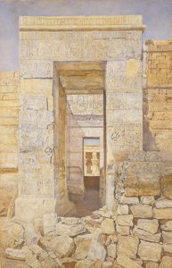 Východní vchod, pokoj Tiberius, chrám Isis, Philae, 1905.
