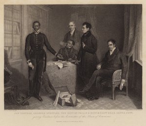 Jan Tzatzoe, Andries Stoffles, reverend Dr Philip a reverend pánové Read, starší a mladší, svědci před výborem Dolní sněmovny