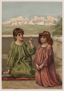 Poslouchající andělé (barevné lito) od Henry Ryland