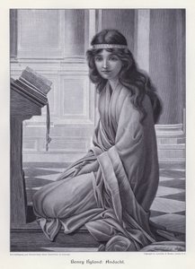 Modlitba (rytina) od Henry Ryland