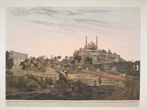 Pohled na Lucknow, Indie 1809