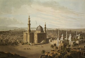 Pohled na Grand Cairo, rytý Daniel Havell (1785-1826) 1809